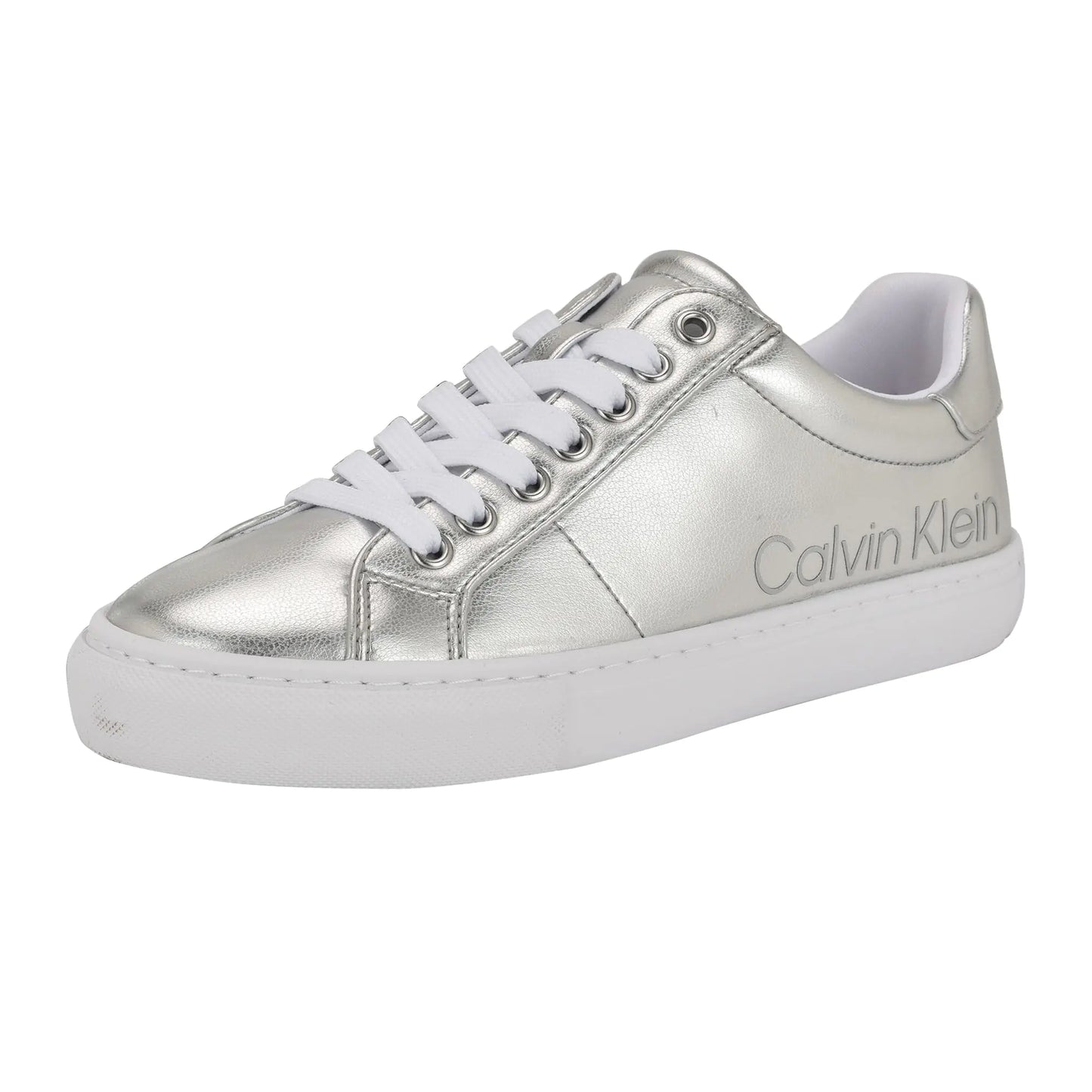 Calvin Klein Womens Camzy Sneaker Silver 040 9