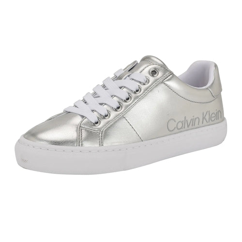Calvin Klein Womens Camzy Sneaker Silver 040 9