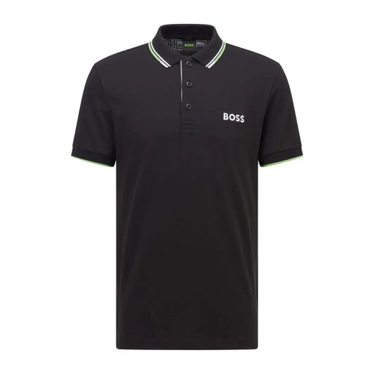 BOSS Green Mens Paddy Pro Short Sleeve Polo Shirt Shirt Black XL