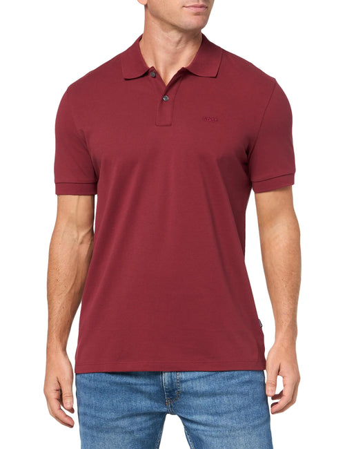 BOSS Pallas Short Sleeve Polo Shirtred PlumL