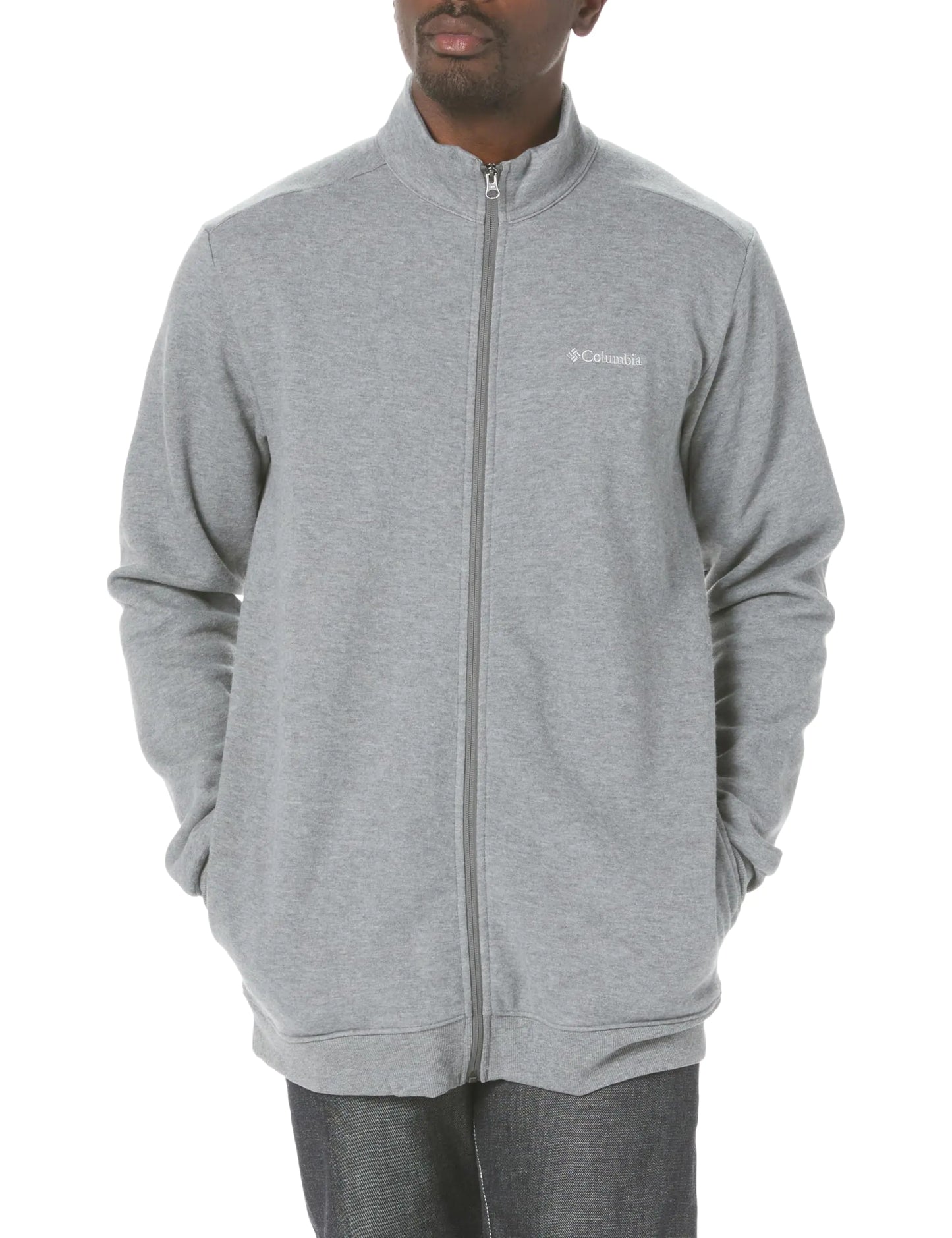 Columbia Mens Hart Mountain Full Zip Charcoal Heather X-Small