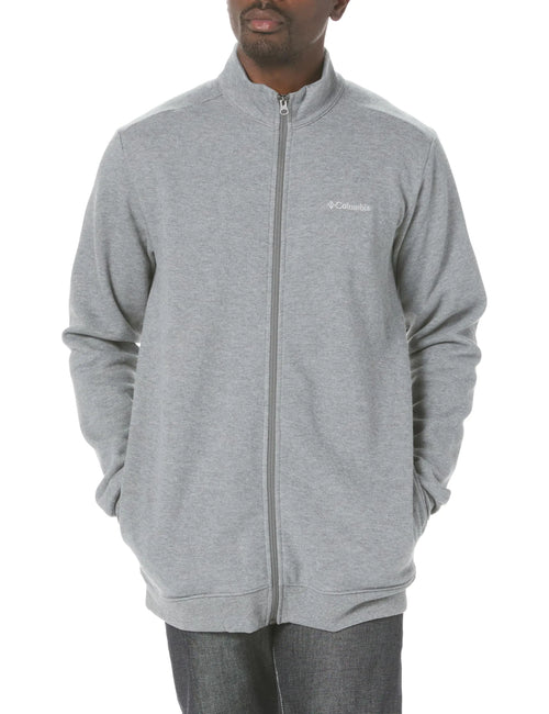 Columbia Mens Hart Mountain Full Zip Charcoal Heather X-Small