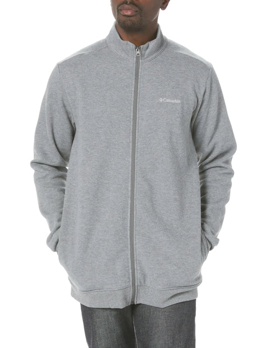 Columbia Mens Hart Mountain Full Zip Charcoal Heather X-Small