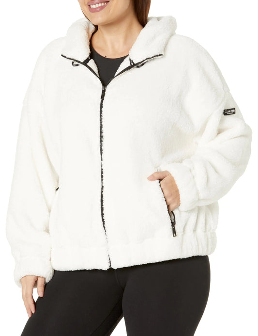 Calvin Klein Women's Sherpa Zip Jacket