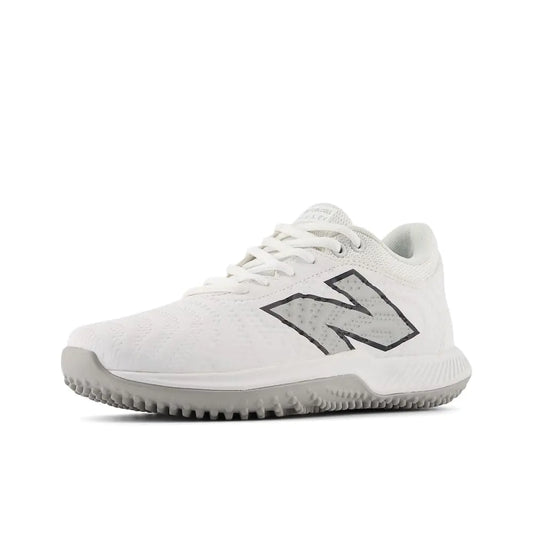 New Balance Womens FuelCell Fuse v4 Turf Trainer Softball Shoe Optic White/Raincloud/Ice Blue 13