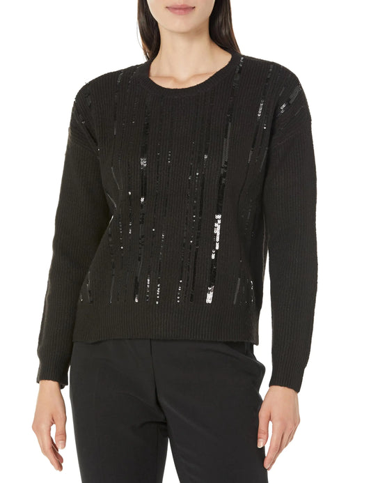 Calvin Klein Womens Sportswear Sequin Black X-Small