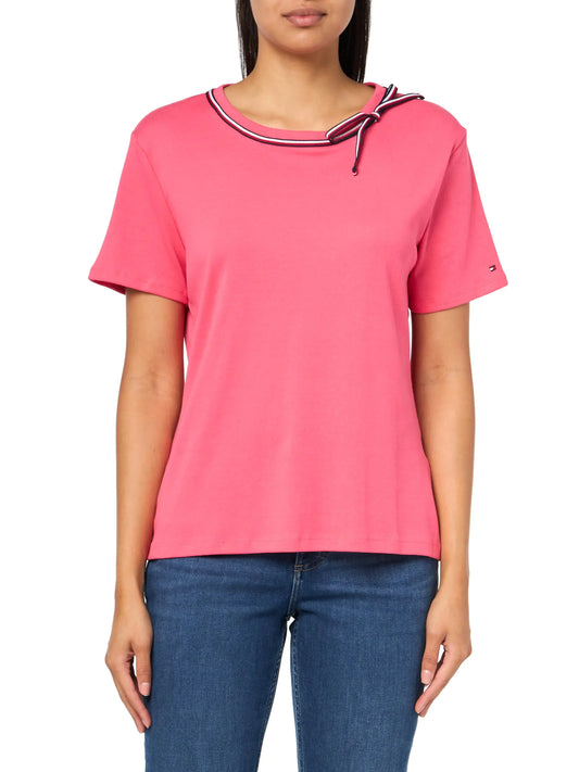 Tommy Hilfiger Womens Sportswear Global Tee Rosette Medium