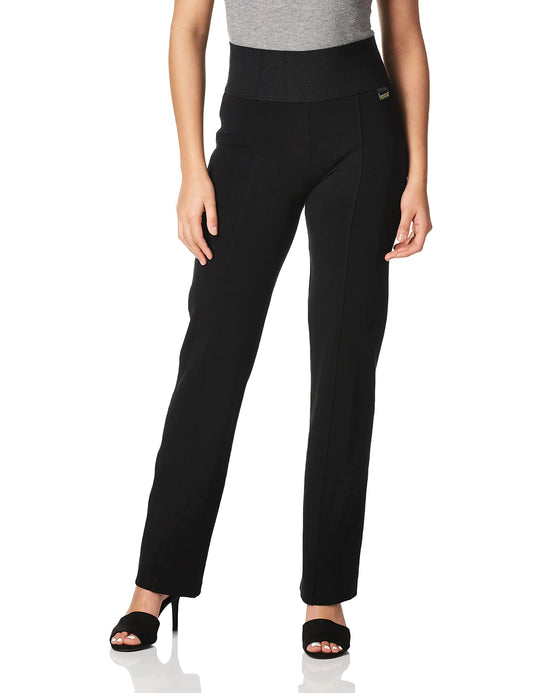 Calvin Klein Womens Pull on Pants (Regular and Plus Size) Straight Black X-Small