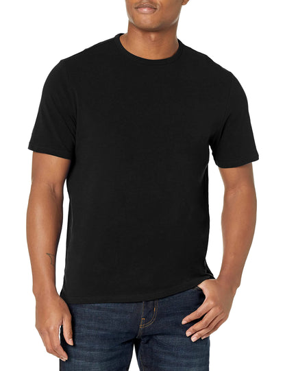 Calvin Klein Mens Cotton Stretch Lounge Short Sleeve Crewneck Black