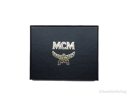 MCM Spectrum Mini Solid Silver Visetos Leather Card Case