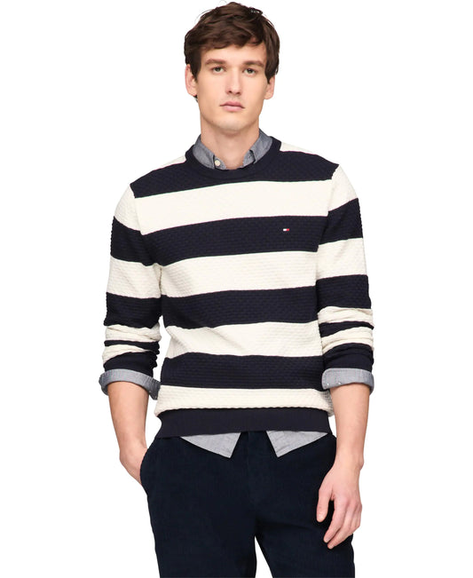 Tommy Hilfiger Mens 9GG Structured Crew Neck Sweater