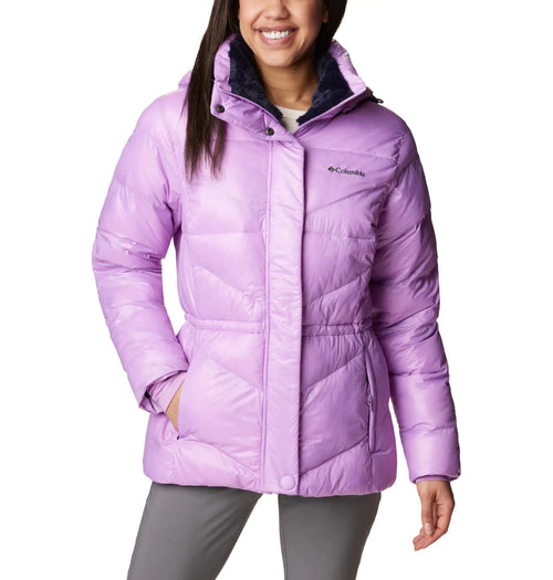 Columbia Womens Peak to Park II Insulated Hooded Jacket Gumdrop Gunmetal Large