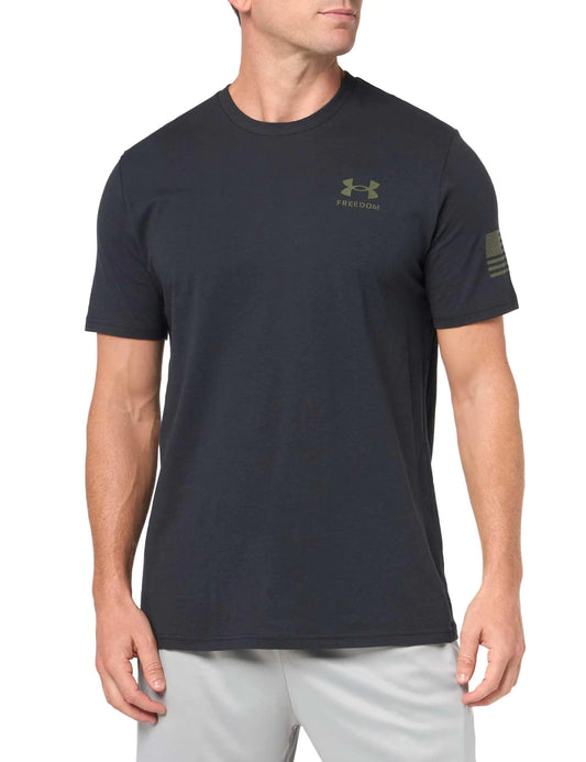 Under Armour Mens Freedom Graphic Short Sleeve T-Shirt (001) Black / / Marine OD Green XX-Large Tall