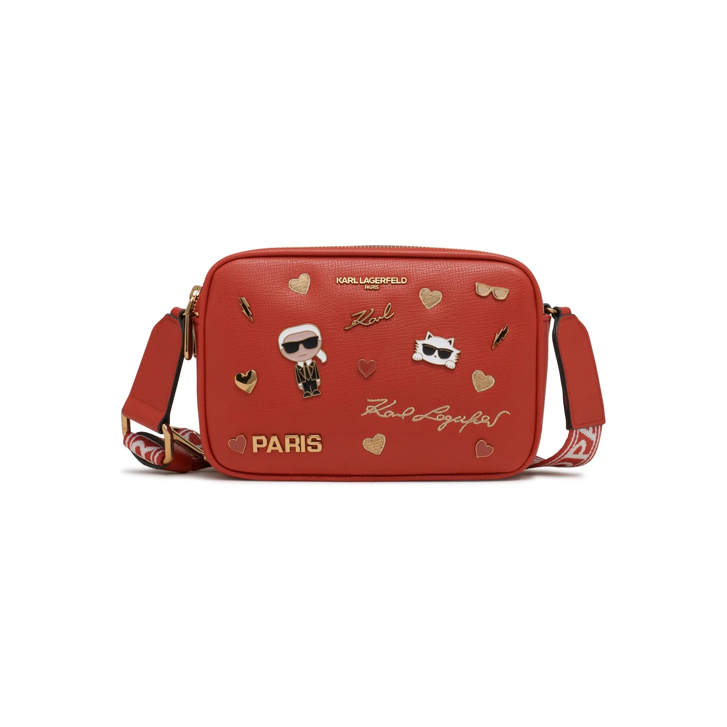 Karl Lagerfeld Paris Maybelle Crossbody Burnt Orange