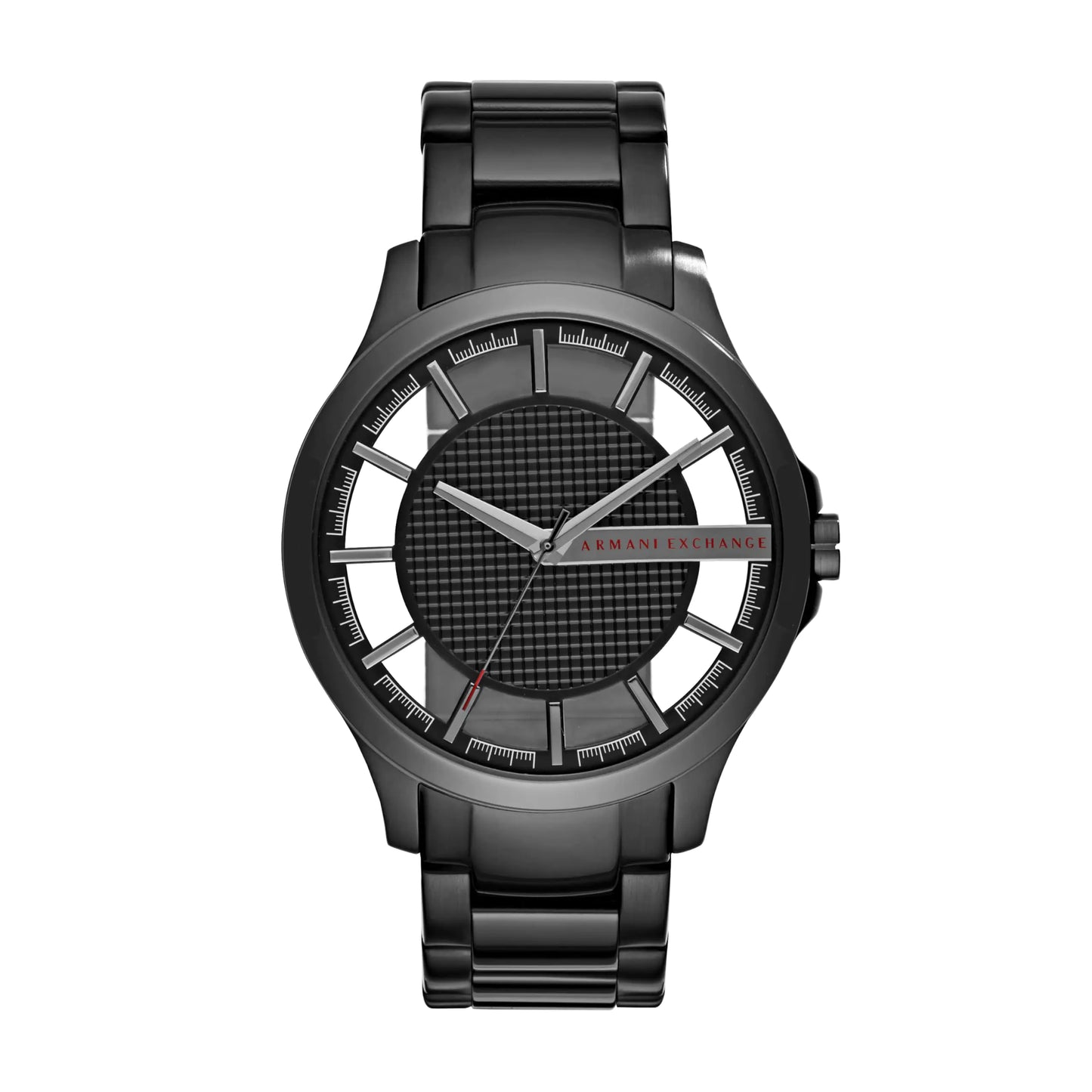 A|X Armani Exchange Mens Three-Hand Black Stainless Steel Watch (Model: AX2189)