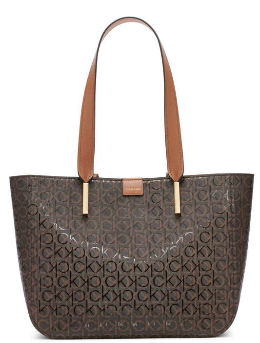 Calvin Klein Audrey East/West Tote Brown/Khaki/Caramel One Size