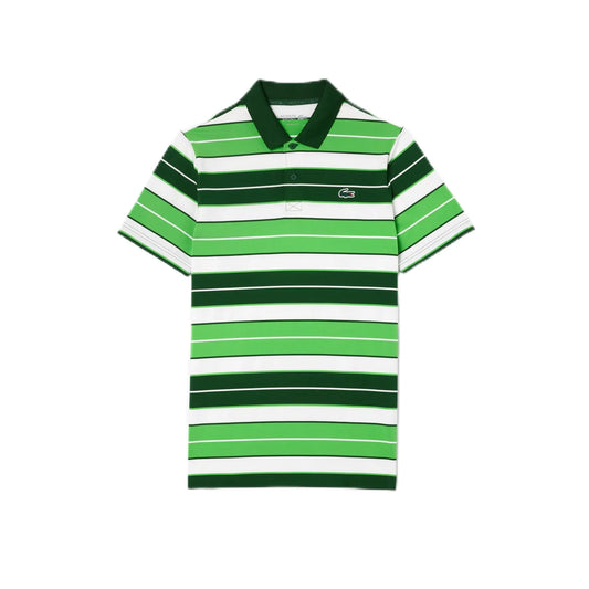 Lacoste Mens Short Sleeve Regular Fit Golf Polo Sorrel/Flour-Green S