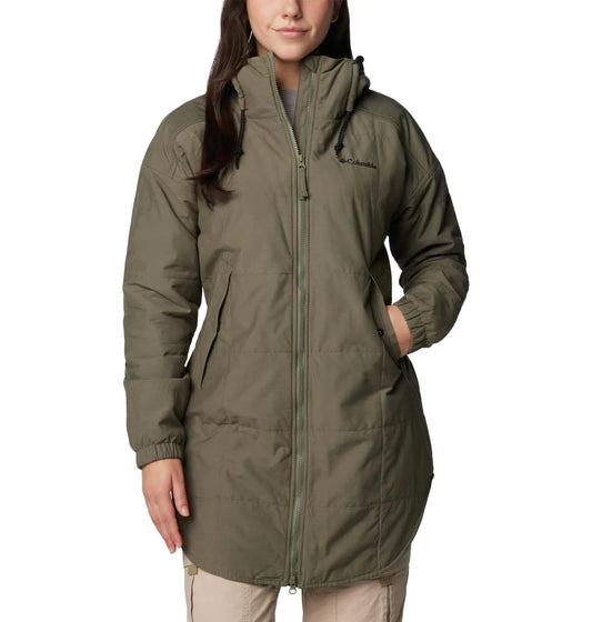 Columbia Womens Chatfield Hill II Novelty Jacket Stone Green/Chalk Omblur Tonal XX-Large
