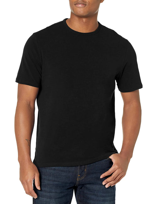 Calvin Klein Mens Cotton Stretch Lounge Short Sleeve Crewneck Black
