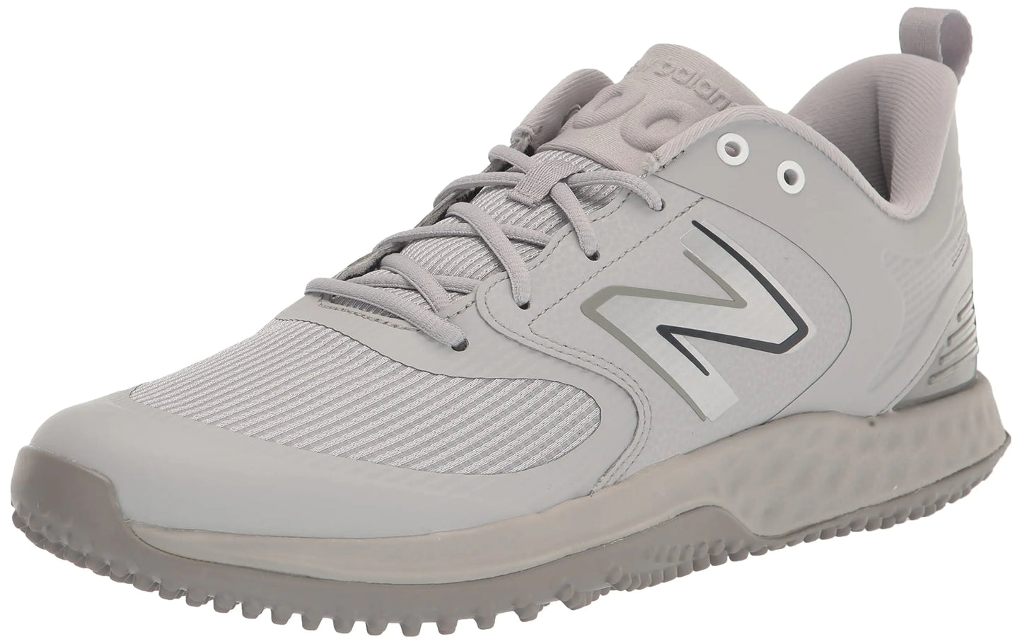 New Balance Mens Fresh Foam 3000 V6 Turf-Trainer Baseball Shoe Grey/White 17 Wide