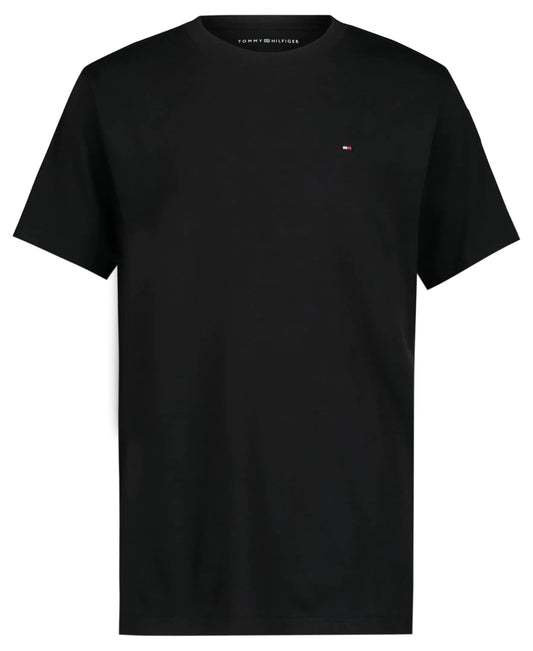 Tommy Hilfiger Boys Short Sleeve Flag Solid Crew Neck T-Shirt Tommy Black 18-20