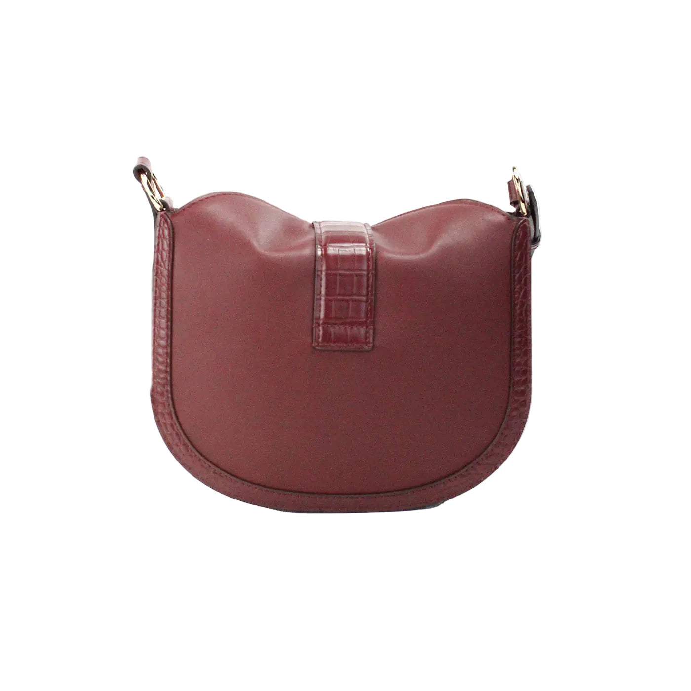Michael Kors Gabby Dark Cherry Foldover Hobo Crossbody Bag