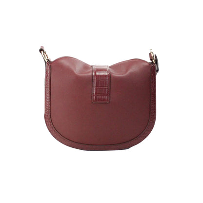 Michael Kors Gabby Dark Cherry Foldover Hobo Crossbody Bag