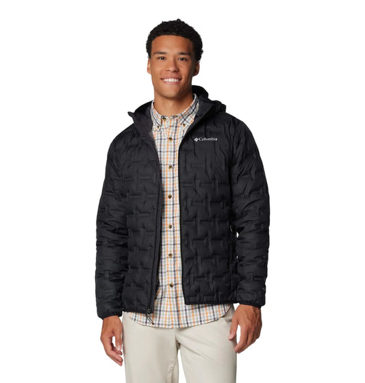 Columbia Mens Delta Ridge II Down Hooded Jacket Black X-Large