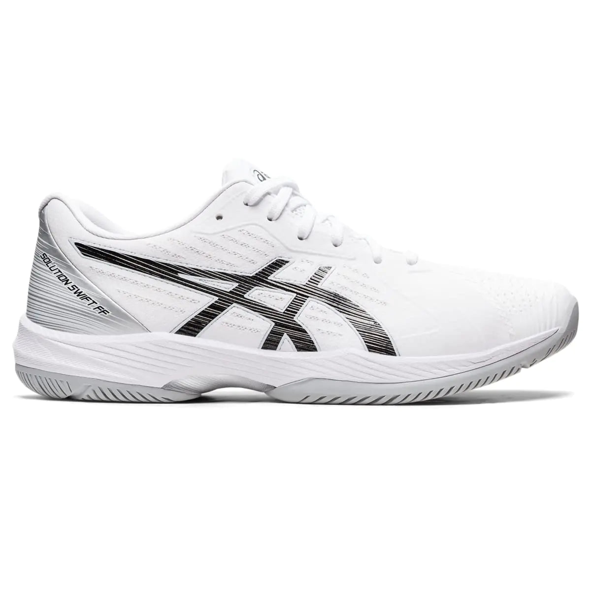 ASICS Mens Solution Swift FlyteFoam Tennis Shoes 14 White/Black