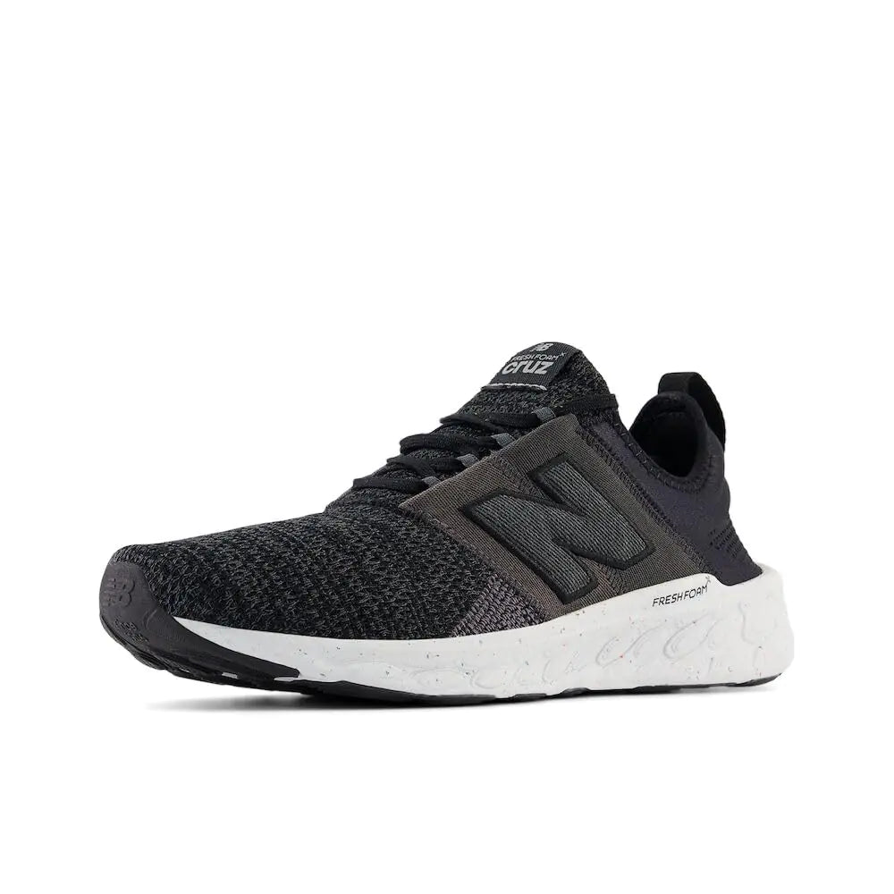 New Balance Mens Fresh Foam X Cruz Artisan V3 Running Shoe Black/Phantom/Magnet 12 Wide
