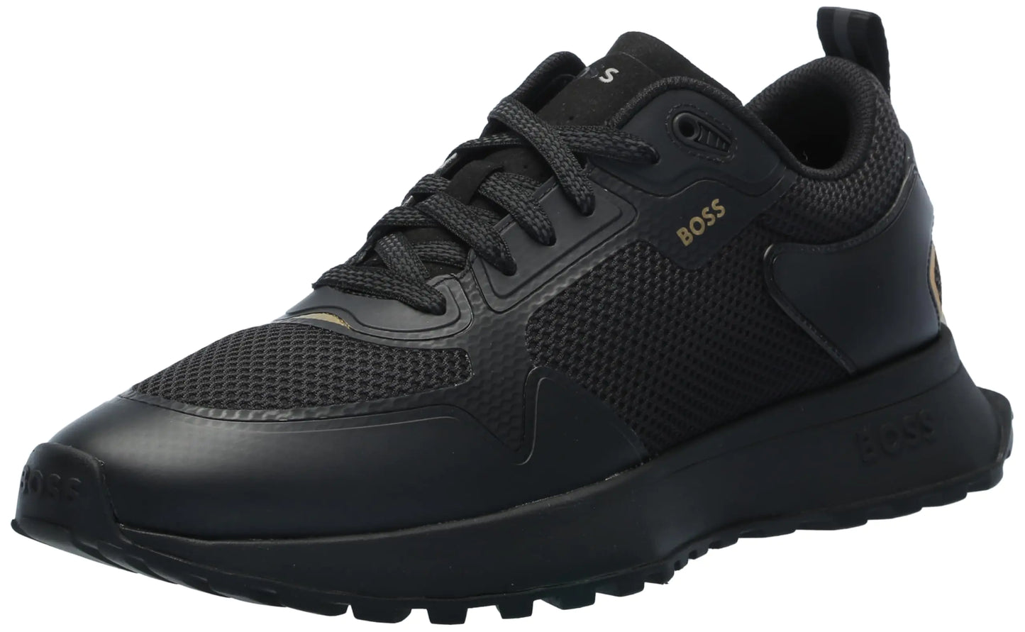 BOSS Big Logo Mesh Mix Lace Up Sneaker Black Currant 13